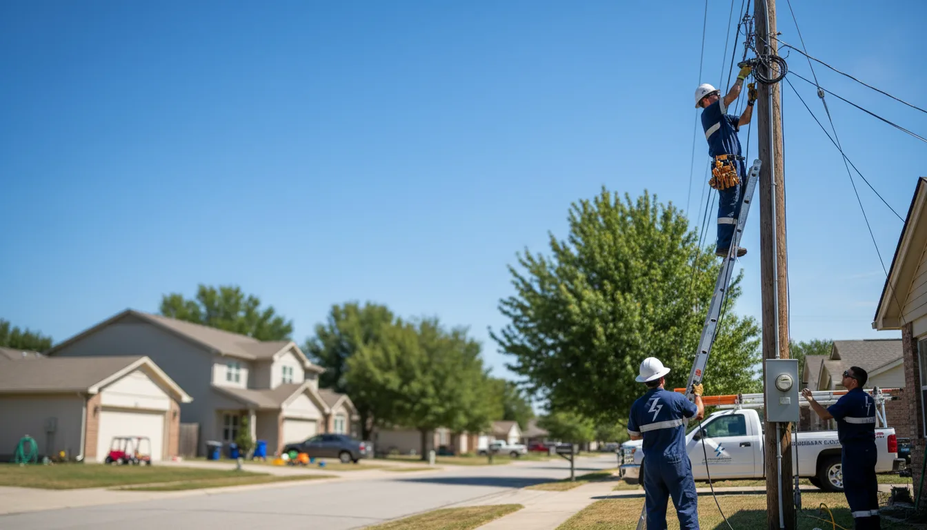 Residential electrician providing installation services in Blevins, AR